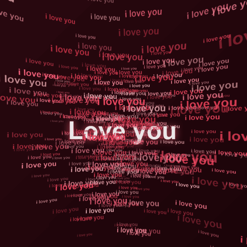 3D I Love You