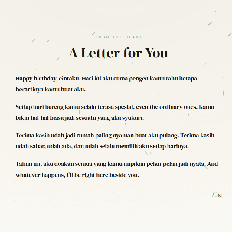 Birthday Nostalgic - Exclusive