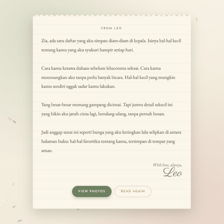 Letter Botanical