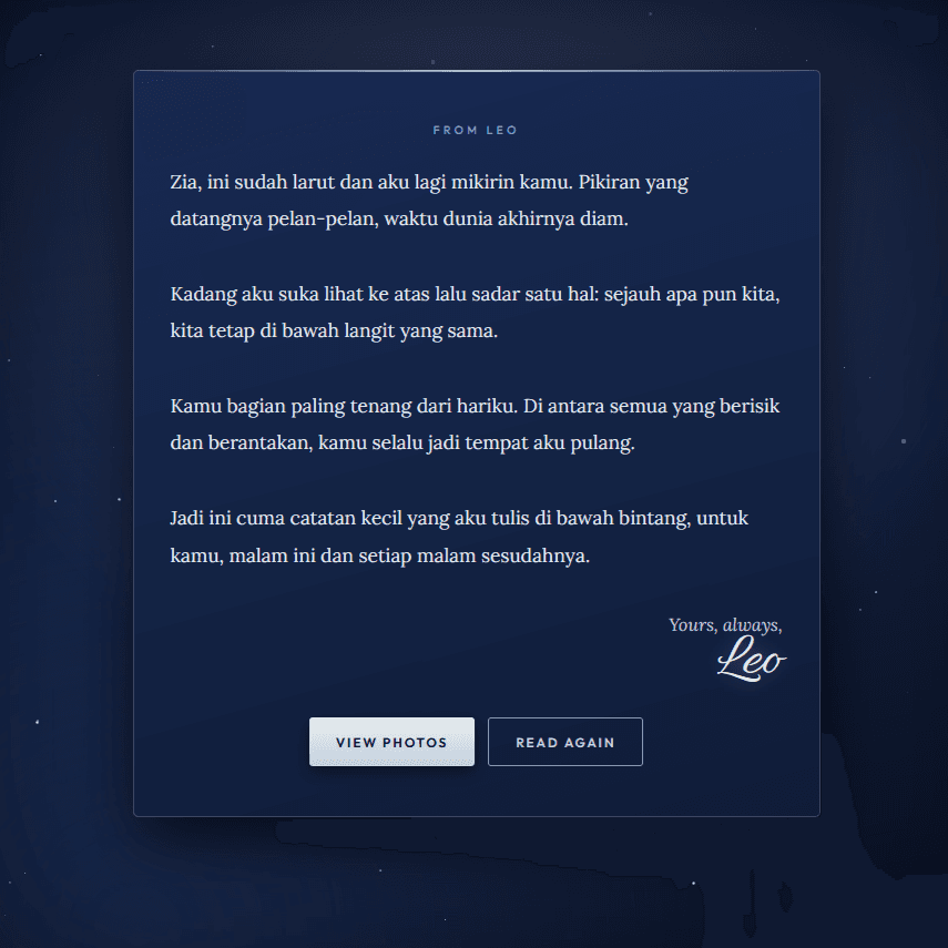 Letter Starlit