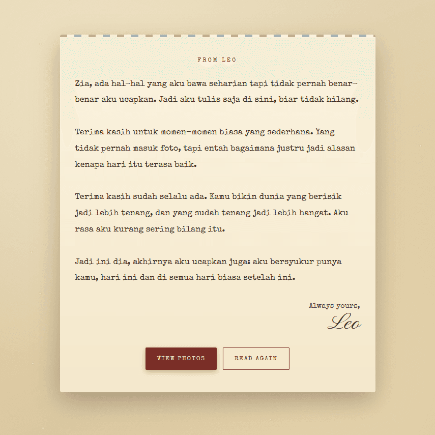 Letter Vintage